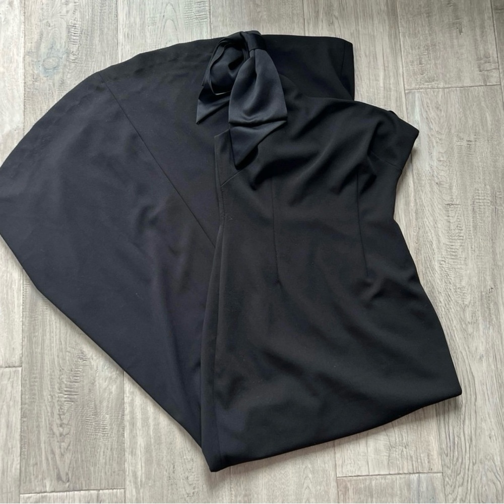 Eliza J Black Satin Dress